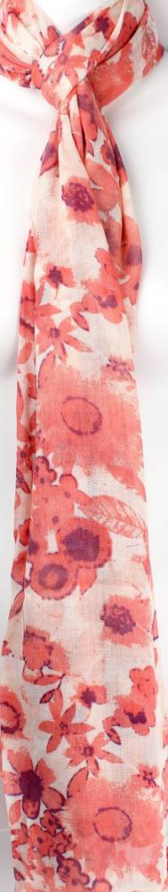 Alice & Lily printed scarf  flower bed red Style: SC/SUM18/V3